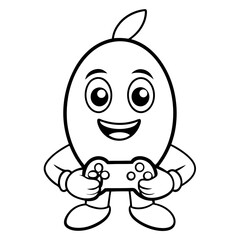 Mascot Logo of Mango with Coffee Cup, Glasses, Book, Angry, Gaming, Paint, Boxing Gloves, Vector Art, Mango mascot logos in vibrant vector art: coffee, books, gaming, boxing, and more creative themes.