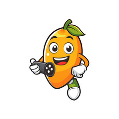 Mascot Logo of Mango with Coffee Cup, Glasses, Book, Angry, Gaming, Paint, Boxing Gloves, Vector Art, Mango mascot logos in vibrant vector art: coffee, books, gaming, boxing, and more creative themes.