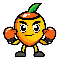 Mascot Logo of Mango with Coffee Cup, Glasses, Book, Angry, Gaming, Paint, Boxing Gloves, Vector Art, Mango mascot logos in vibrant vector art: coffee, books, gaming, boxing, and more creative themes.