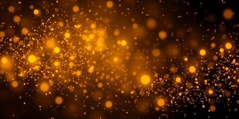 Obraz premium Shimmering gold glitter particles creating a dazzling background, particles, sparkles