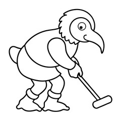 Kiwi Mascot Logos: Coffee Cup, Reading Glasses, Gaming, Painting, Boxing, Vector Clipart Designs, Kiwi mascot logos: coffee, reading, gaming, painting, boxing gloves, vector, clipart, cartoons.