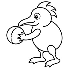 Kiwi Mascot Logos: Coffee Cup, Reading Glasses, Gaming, Painting, Boxing, Vector Clipart Designs, Kiwi mascot logos: coffee, reading, gaming, painting, boxing gloves, vector, clipart, cartoons.