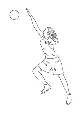 basketball player reaching for ball clip art preview
