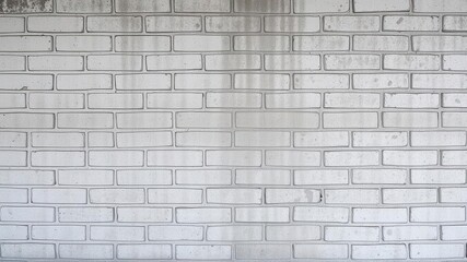 Obraz premium White grunge brick wall texture background with rough and weathered surface, grunge, old, texture