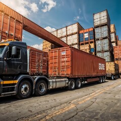 concepto centro de almacenaje terrestre 