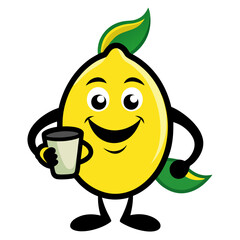 Lemon Mascot Logo Vector Illustrations: Coffee Cup, Gaming, Boxing, Reading, and More, Fun and creative lemon mascot logo designs in vibrant vector illustrations for various themes.