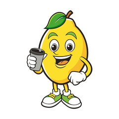 Lemon Mascot Logo Vector Illustrations: Coffee Cup, Gaming, Boxing, Reading, and More, Fun and creative lemon mascot logo designs in vibrant vector illustrations for various themes.