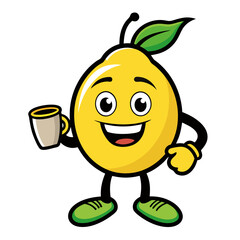 Lemon Mascot Logo Vector Illustrations: Coffee Cup, Gaming, Boxing, Reading, and More, Fun and creative lemon mascot logo designs in vibrant vector illustrations for various themes.