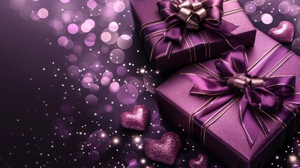 purple gift box