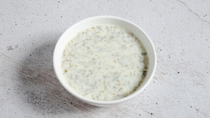Azerbaijani yogurt soup bowl - Dovga