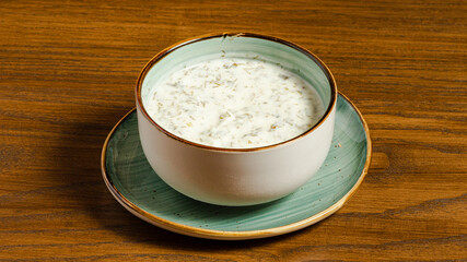 Azerbaijani yogurt soup bowl - Dovga