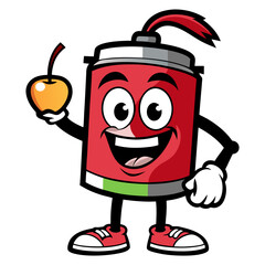 Cherry Mascot Logo Vector: Coffee, Glasses, Books, Angry, Gaming, Paint, Boxing Gloves Designs, Creative cherry mascot logos with coffee, books, gaming, and boxing themes in vector illustration style.