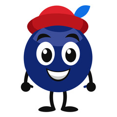 Blueberry Mascot Logos: Coffee, Books, Gaming, Boxing, and More - Vector Cartoon Illustrations, Blueberry mascot logos: creative, fun, and unique vector designs for digital projects.