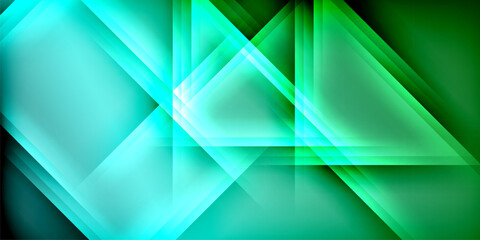 Expressive poster with shadow lines. Features technology, minimalist, and business themes, bright vibrant color schemes