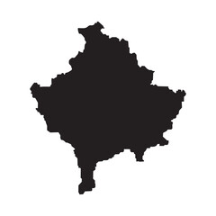Fototapeta premium Kosovo Map Icon