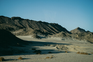 landscape with blue sky