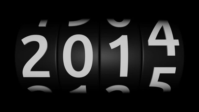 2000 to 2025 retro countdown new year animation