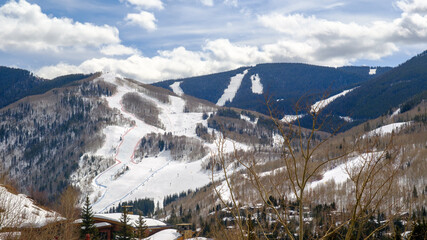 Ski day at Vail Mountain in the Rocky Mountains