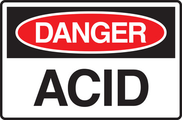 Danger Acid Symbol Sign Vector Stock