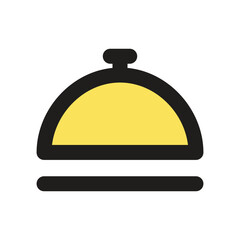 A stylized pixel art depiction of a single fried chicken leg.