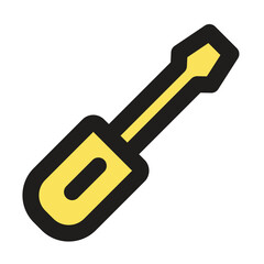 The image depicts a small pixelated golden spatula a cooking utensil.