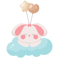 baby shower sleep bunny