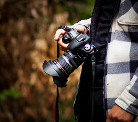 photographer with camera