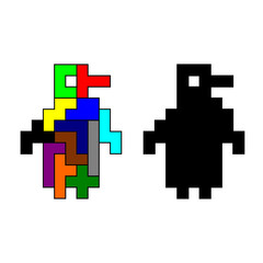 penguin, pentamino animal