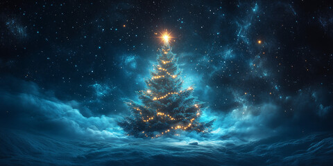 space Christmas tree