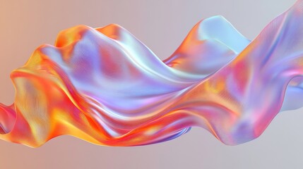 Obraz premium Abstract Neon Lines on Muted Backdrop
