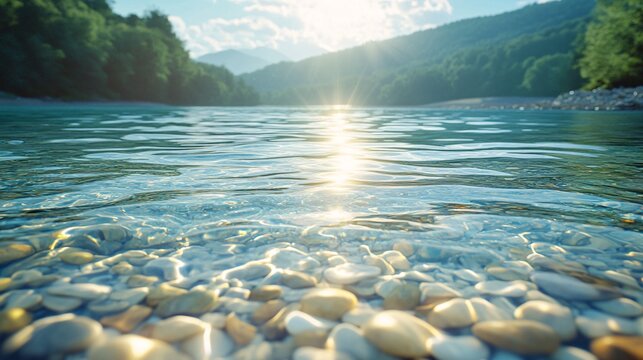 The tranquil water mirrors their love, care, and the shared experience of being in sync with the natural world
