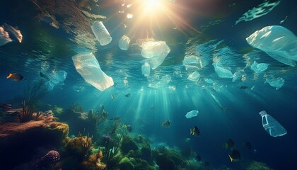 Plastic Pollution In Ocean - Plastic Waste Under The Ocean
