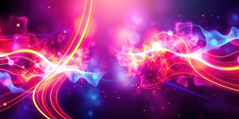 Fototapeta premium Vibrant and dynamic abstract background with a futuristic aesthetic, graphic, art, style