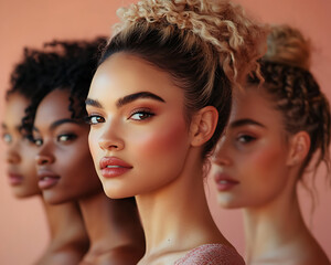 Obraz premium Diverse Beauty Embodied The Power of Diversity in Female Beauty