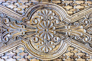 Background screensaver with oriental theme. An old medieval oriental item that has a national heritage in religion