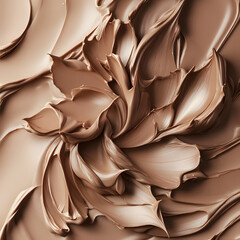 Obraz premium Texture chocolate background in Mocha Musse color of the year 2025