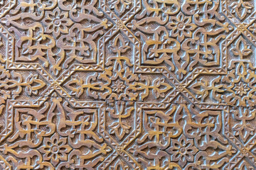 Background screensaver with oriental theme. An old medieval oriental item that has a national heritage in religion