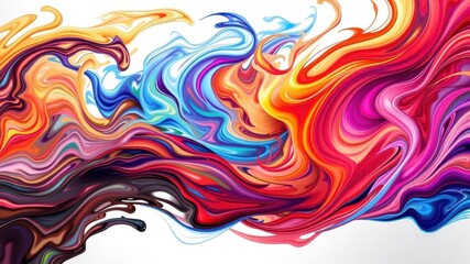 Obraz premium Vibrant multicolored swirls and patterns in abstract motion, abstract, texture, colorful