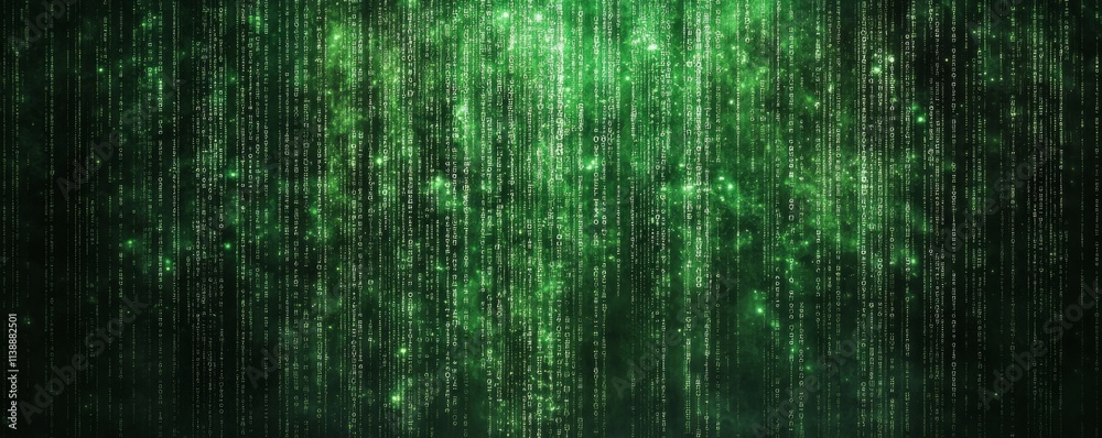 Wall mural background of the program code