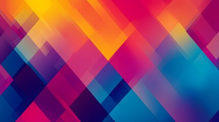 Abstract Geometric Design With Vivid Color Gradations