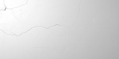 Fototapeta premium White concrete wall texture with subtle cracks and imperfections, cracks, empty, abstract