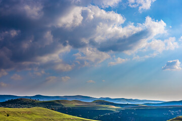 Background beautiful landscape with beautiful sky