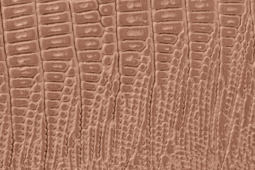 Crocodile skin texture with vertical patterns and detailed scales. Concept of exotic leather, luxury material