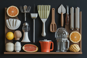 collection of kitchen utensils