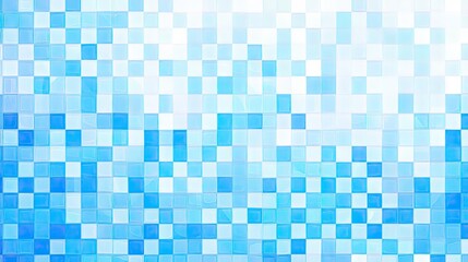 Fototapeta premium Blue Mosaic Pattern with Abstract Square Tiles for Background Design