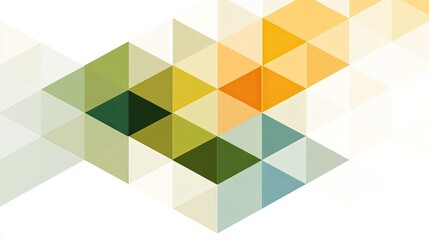 Obraz premium Geometric Pattern with Colorful Triangles in Light Tones and Shades