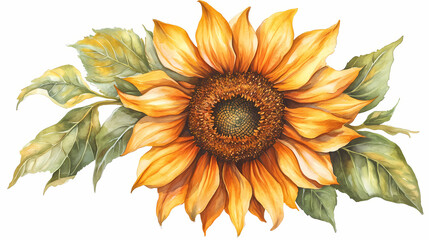 Fototapeta premium beautiful sunflower blooms
