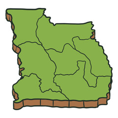 South Tangerang City Map Isometric