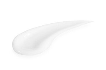 Smear of cosmetic product isolated on white