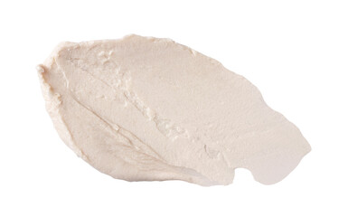 Sample of cosmetic product isolated on white, top view